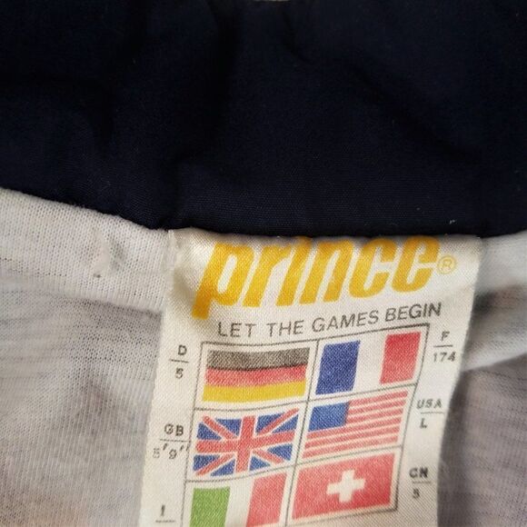 Vintage Prince Performance Track Jacket Lightweight Blue Womens Sz L - Picture 10 of 11